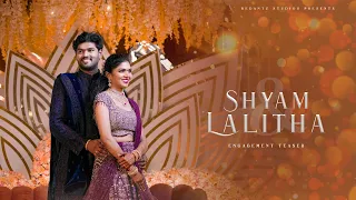 Lalitha & Shyam | Engagement Teaser 4K | Red Antz Studios