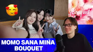 MOMO SANA MINA from TWICE "Bouquet" M/V | Reaction 💐🌺