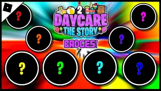 How to get ALL 8 SECRET BADGES in DAYCARE 2 🎈 [STORY] || ROBLOX (Guide)