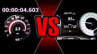 Seat leon cupra R 310 hp VS VW GOLF 8 GTI C.S 300 HP drag race