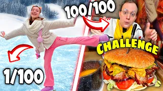 KTO ZROBI 100 CHALLENGY😱 W FERIE ZIMOWE!