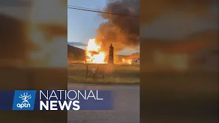 Anglican church burned to the ground in Gitwangak, B.C. | APTN News