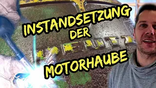 Geiles Ergebnis 🔥 Richten und Behandeln der Deutz  Motorhaube | Blechbearbeitung und Owatrol |