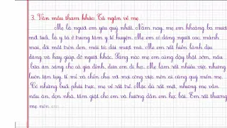 TẢ MẸ - TẬP LÀM VĂN LỚP 2