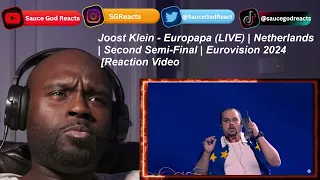 Joost Klein - Europapa (LIVE) | Netherlands 🇳🇱 | Second Semi-Final | Eurovision 2024 | REACTION