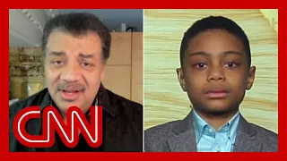 Child genius gets advice from astrophysicist Neil DeGrasse Tyson