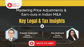 #TaxmannWebinar | Mastering Price Adjustments & Earn-outs in Indian M&A