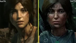 Rise of the Tomb Raider vs Shadow of the Tomb Raider Character Model Comparison