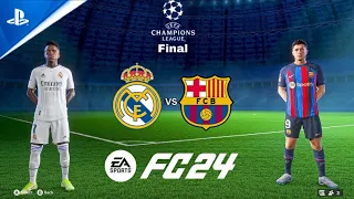 EA FC 24 - Barcelona vs Real Madrid - UEFA Champions League Final - PS4™ Slim Gameplay  (1080p60fps)