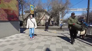 Алматы прогулка по городу 14 марта.
