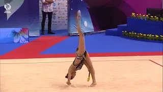 Linoy ASHRAM (ISR) - 2021 Rhythmic European Champion, clubs