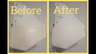 How to restore a white dirt bike gas tank - 1994 CR250R