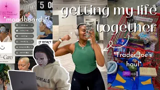 GETTTING OUT OF A SLUMP VLOG: building a 5am routine, moodboards deep cleaning, gym routine & more