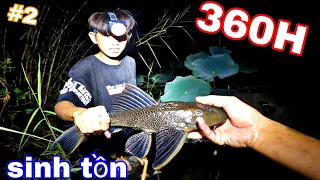 SINH TỒN 360H | Đi Săn Trên Cánh Đồng Ruộng Sen Bỏ Hoang Cùng Team Sang Vlog ( p2 )