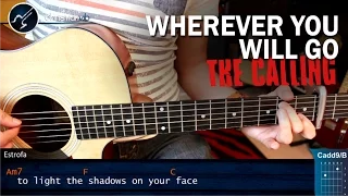 Como tocar Wherever You Will Go en Guitarra Acustica | Tutorial Completo Christianvib