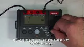 Mini Review UNI-T UT501 Insulation tester 1000V