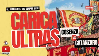 Gli Ultras danno La Carica Ai Giocatori Prima del Derby del Marulla