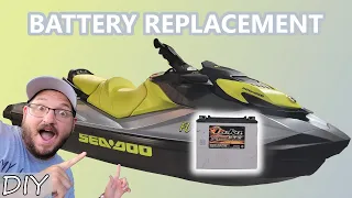 How to remove a battery in a 2021 Sea Doo GTI SE 170