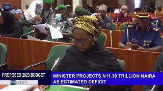 MINISTER OF FINANCE PROJECTS ₦11.30 TRILLION NAIRA AS ESTIMATED DEFICIT