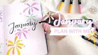 🎆 plan with me // january 2023 bullet journal setup