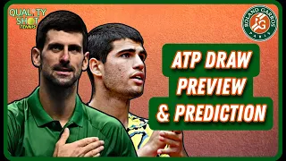 🎾Roland Garros 2023 Draw Preview & Prediction | Djokovic & Alcaraz in same half | ATP French Open