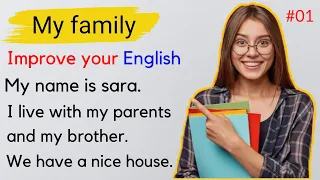 My family|| learning speaking English|| Level 1| listen and practice English conversation|| #2