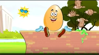 Humpty Dumpty Nursery Rhyme | Kids Songs | Kindergarten Cartoon English Rhymes For Kids & Babies