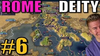 Civilization 6: Rome [Deity TSL Earth Map w/16 civs] Part 6 - Civ 6 Gameplay / Let's Play