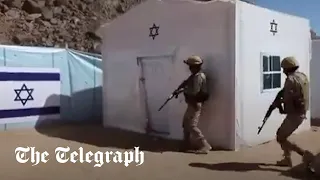 Houthis stage mock invasion of Israeli settlement