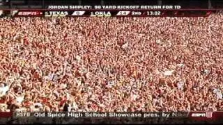 Jordan Shipley Kickoff Return Against o.u. 2008