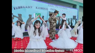 India ja ja Kashmir se Nikal jaa!! 🤍🕊️ Children's performance on Kashmir Day.