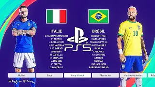 PES 2021 PS5 BRAZIL - ITALY | MOD Ultimate Difficulty Master League Mode HDR Next Gen