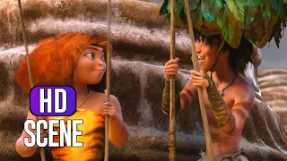 The Croods (2013) - Guy And Eep Setting The Trap Scene (5/10)