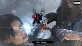 Lara defeats Oni Stalker Boss and Mathias