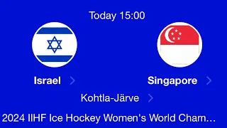 ISRAEL vs SINGAPORE | 2024 IIHF Womens World Championship Estonia | Division IIIB | Highlights