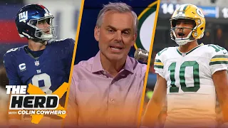 Cowboys send Daniel Jones to his true self in 40-0 win, Jordan Love defeats Bears | NFL | THE HERD