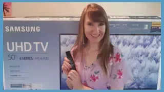 Samsung 4K UHD Smart TV 50" 6 series MU630D Unboxing Demo and  Review