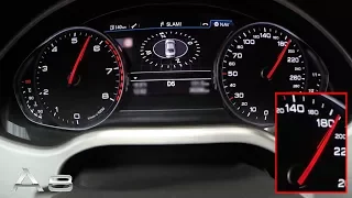 Audi A8 4.0 TFSI Quattro Long - Sound & Acceleration 0-180!