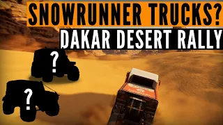 Dakar Desert Rally SNOWRUNNER trucks & FREE ROAM revealed
