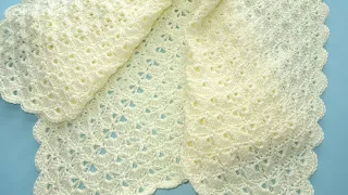 Easy Crochet Blanket | Crochet Blanket Any Size | Crochet Baby Blanket