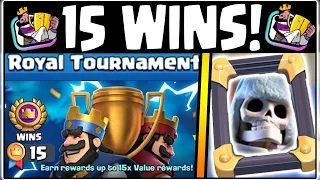 15 WINS ROYAL TOURNAMENT | CLASH ROYALE | BEST ROYAL TOURNAMENT DECK!