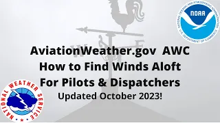 How to Find Winds Aloft: New Updated Aviation Weather Center 2023 for Pilots & Dispatchers Test Prep