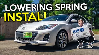 How To Install 04-13 Mazda 3 Lowering Springs (Step By Step)