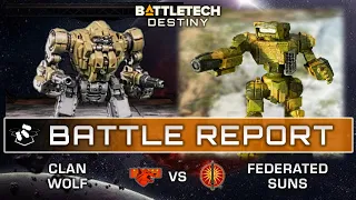 Clan Wolf Vs Federated Suns | Battletech Destiny Battle Report | How to Play Battletech Tabletop