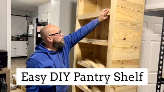 Easy DIY Pantry Shelf