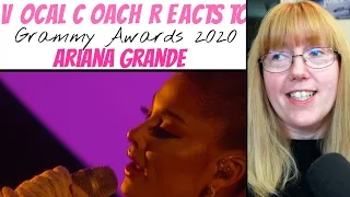 Vocal Coach Reacts to Ariana Grande 'Imagine, My Favorite Things/7 Rings, Thank U Next' GRAMMYS 2020