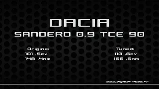 Dacia Sandero 0.9 TCE 90cv Reprogrammation Moteur @ 110cv Digiservices  Paris 77 Dyno