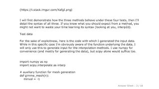 PYTHON : How can I perform two-dimensional interpolation using scipy?