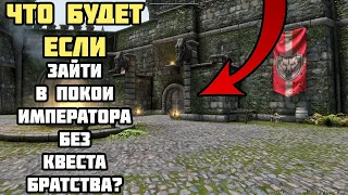 Что Будет Если Зайти БЕЗ Квеста в Покои Императора? Skyrim