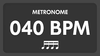 40 BPM - Metronome - 16th Notes